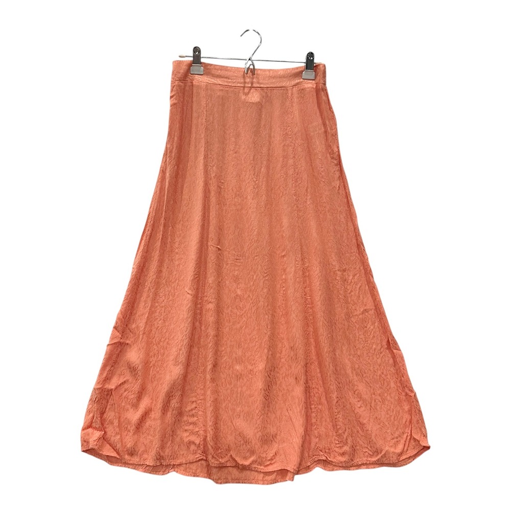 Nation LTD Coral Jacquard Maxi Skirt Rayon Blend Bias Cut USA Size M
